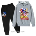 thumbnail image 3 of Sudadera con capucha de baloncesto para niños y niñas, conjunto de sudadera con capucha de Sonic Sports, primavera y otoño, 2 piezas, tops y pantalones, para adolescentes de 3 a 14 años, 3 of 5