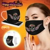 YZHM Adult Disposable Face Masks Halloween Printed Three-Layer Outdoor Dust-Proof Disposable Mask