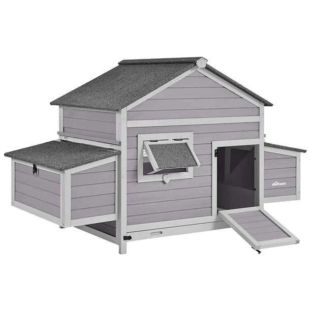 Wooden Chicken Coop Hen House with Nest Box and Slideout Tray