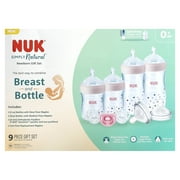 NUK Simply Natural Bottle Gift Set - Pink - 9pc