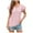 Pink-03, variant on Mittory Womens-Plus-Size-Summer-Tops Ruffle Short Sleeve T Shirts Trendy V Neck Tunics Casual Loose Eyelet Blouses Tee