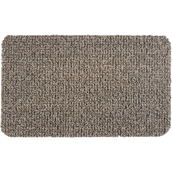 Grassworx Clean Machine Doormat Flair AstroTurf - Non-Slip, Modern - 24x36 Taupe — Residential Use, Standard Application