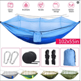 thumbnail image 1 of Birdeem Camping Hammock with Mosquito Net, Portable Double/Single Travel Hammock Insect Netting 210T Nylon Hammock Swing for Backyard Garden Camping Backpacking Survival Travel (Camouflage), 1 of 8