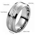 thumbnail image 5 of .20 Carat T.W. Diamond Tungsten Carbide Men's Wedding Band (HI-I2), 5 of 6
