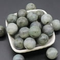 thumbnail image 2 of Cuentas redondas de labradorita de 20 mm para hacer joyas por uno mismo, sin agujeros perforados, sueltas, con energía curativa, bonitas bolas de cristal de piedra, 2 of 5