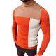 thumbnail image 1 of Gibobby Suéter ligero hombre Suéter de Punto a Rayas para Hombre Suéter para Hombre(Rojo,Mediana), 1 of 5