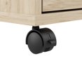 thumbnail image 5 of Hustle 4 Person L Shaped Desk with Drawers in White/Elm - Engineered Wood, 5 of 9
