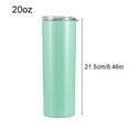 thumbnail image 3 of Bewildely Tazas delgadas Material de acero inoxidable Material de oficina creativo Botella de agua de gran capacidad con tapa Útil Taza de café no Utensilios de cocina ocho Bewildely HA059576-08, 3 of 6