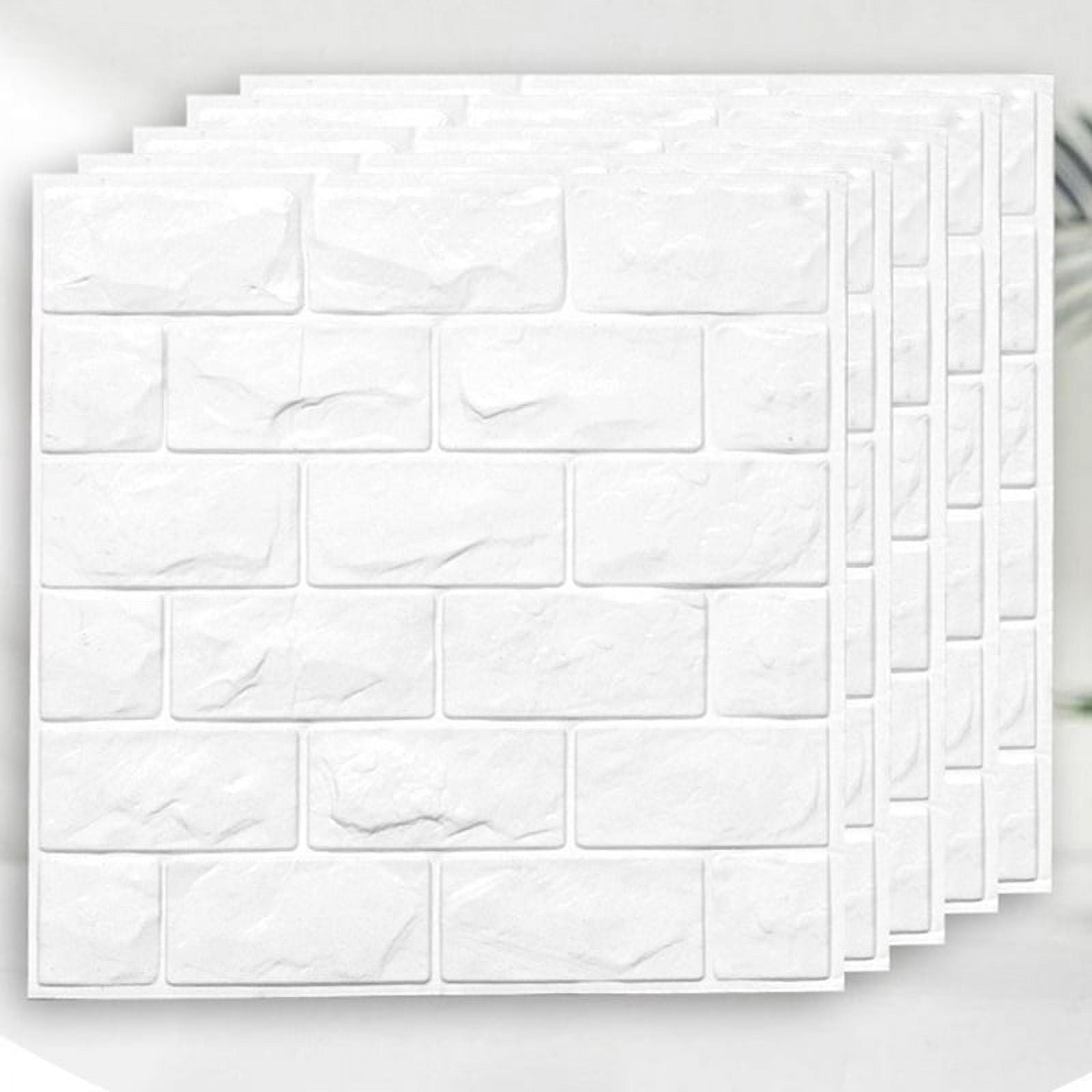 30 Pcs 3D Wall Panels Peel and Stick Foam Brick Wallpaper Self Adhesive Waterproof Covering for Decor