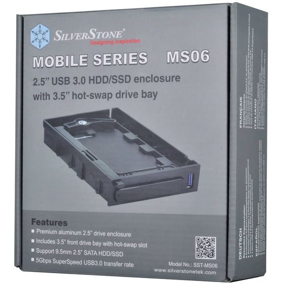 Caja Hdd/Ssd 2.5 Usb 3.0 Con Compartimento Para Unidad De Intercambio En Caliente 3.5