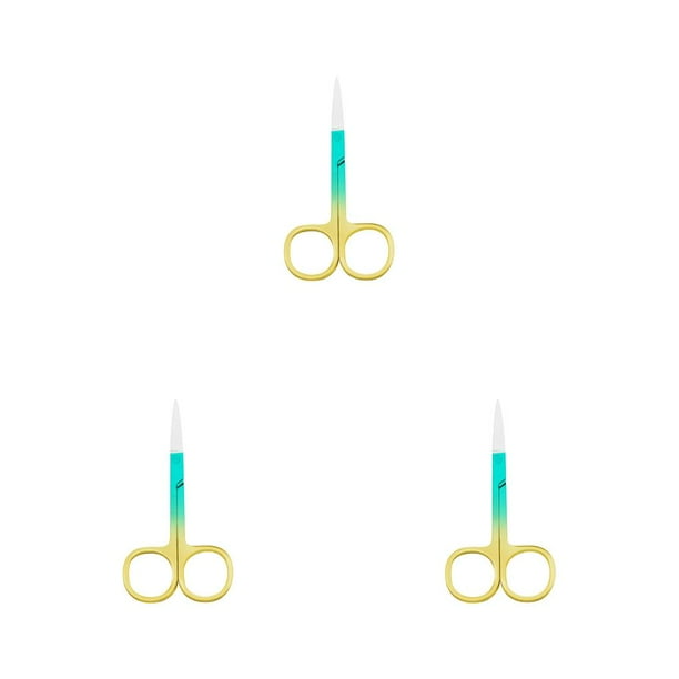 Soidarity Pinzas para cutículas de uñas, tijeras de acero inoxidable, galvanoplastia, impermeables, de mano, accesorio para el hogar, Spray verde dorado Type1 NO1 Soidarity CBP288410
