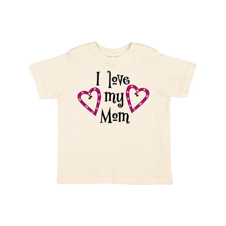 

Inktastic I Love My Mom- Hearts Gift Toddler Boy or Toddler Girl T-Shirt
