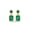 Rose, variant on Pure Elegance 14K Yellow Gold Over 925 Silver 6.87Ct Emerald Cut Green Emerald Gemstone Drop Stud Earrings Gift For Women