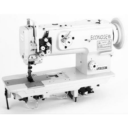 Feed Lockstitch Machine Econosew Two-needle Heavy-duty Lockstitch Machine LU-1560N w/ Walking Foot w/ table & motor ()