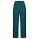 thumbnail image 4 of WILLBEST Pantalones Casuales de Cintura Alta para Mujer, Cómodos, Holgados, elegantes, para Uso Diario, Primavera y Verano, con Lazo En La Cintura, de Colores Lisos. Extra Grande, 4 of 7