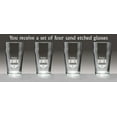 thumbnail image 2 of Baker Irish Coat of Arms Pub Glasses - Set of 4 (Sand Etched), 2 of 2