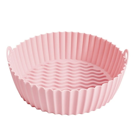 

Air Fryer Silicone Pot 7.5 Inch Reusable Non Stick Air Fryer Silicone Liner Round Tray