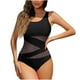 thumbnail image 1 of Trajes de Baño de Corte Alto para Mujeres de Verano de Color Sólido con Cojín de Pecho sin Soporte de Acero, Traje de Baño de Correa sin Espalda Sexy, 1 of 4