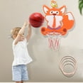 thumbnail image 2 of All-Star Mini Indoor Basketball Hoop & Ball Set in Solid red Cedar Made in USA. Unique Over The Door or Wall Option 1 Mini Basketballs for Indoor Fun., 2 of 8