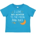 thumbnail image 3 of Inktastic I Love My Auntie to the Moon and Back Boys or Girls Toddler T-Shirt, 3 of 5