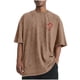 thumbnail image 2 of Tops para hombre, blusas y camisas de cuello redondo y manga corta para hombre, camisetas deportivas informales con estampado desgastado para hombre, blusas de cuello redondo y manga corta para hombre, 2 of 5
