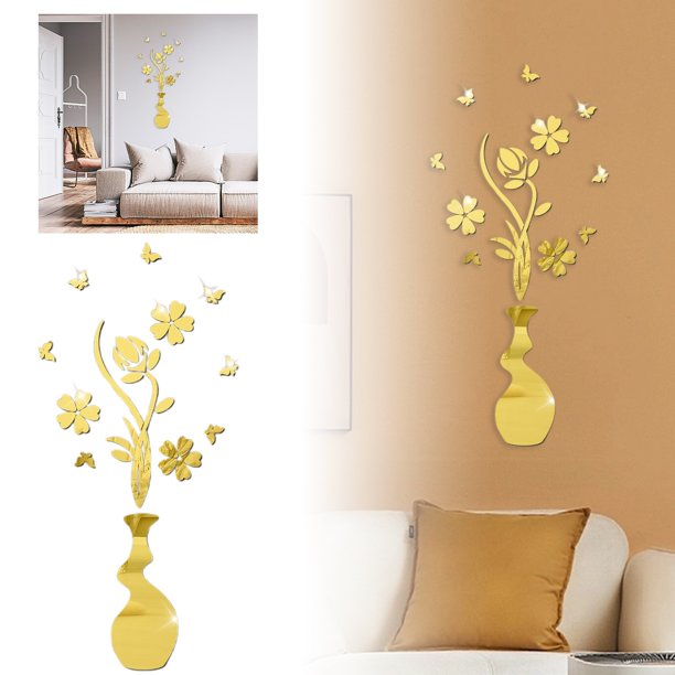 Transforme Su Espacio Con Impresionantes Adhesivos Florales Para Decorar El Salón Y El Dormitorio Diseño Acrílico Para La Estética Del Hogar