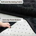 thumbnail image 7 of TWINNIS Super Soft Area Rug for Living Room Bedroom Shaggy Accent Carpets for Kids Girls Rooms,4'x6',Black, 7 of 7