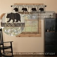 thumbnail image 2 of VHC Brands Rustic & Lodge Kitchen Window Curtains-Wyatt Bear Bedding Accessory, 16x90, Khaki Tan, 2 of 7