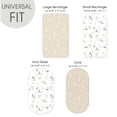 thumbnail image 4 of GRSSDER Stretch Ultra Soft Fitted Bassinet Sheet Set 2 Pack, Universal Fit for Bassinets Baby Cradle Moses Basket Oval Rectangle Mattress Safe and Sn, 4 of 7