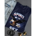thumbnail image 3 of Spirit Of Sky Cool Eagle Shaped T-Shirt Women -Smartprints Designs, Female x-Large, 3 of 4