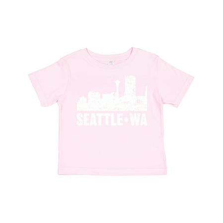 

Inktastic Seattle Skyline Grunge Gift Toddler Boy or Toddler Girl T-Shirt