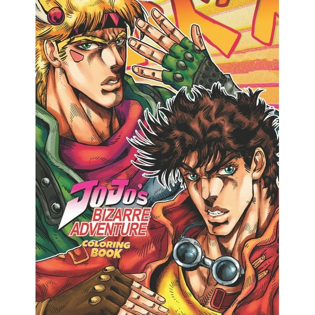 Download Jojos Bizarre Adventure Coloring Book Stress Relief Adult Coloring Books For Men And Women Teenagers With Crayons Paperback Walmart Com Walmart Com
