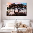 thumbnail image 2 of Elephant Stock African Sunset Wall Art - Horizontal Canvas Wall Art - Living Room Wall Decor - Nature Canvas - Orange And Blue Decor By Philippe Hugonnard - 48" x 32", 2 of 8