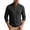Black-03, variant on Men's Cable Knit Henley Shirt Long Sleeve Stand Collared Elbow Patch Pullover Thick Warm Top