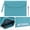 Cyan, variant on Wonderpool A4 Envelope Case Folder File Sleeve Thickened PU Leather with Removable Hand Strap and Inner Pockets Pouch for Document Stationery Tablet PC Holder Organizer Portfolio Bag (Plum red)