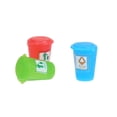 thumbnail image 2 of Botes de basura en miniatura Botes de basura pintados Modelo de latas de camión de basura Sandtable Fairy House Street Scenery, 2 of 8