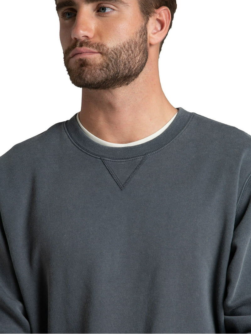Fruit of the Loom Men's Ultra-Soft Garment Dyed Crew Sweatshirt