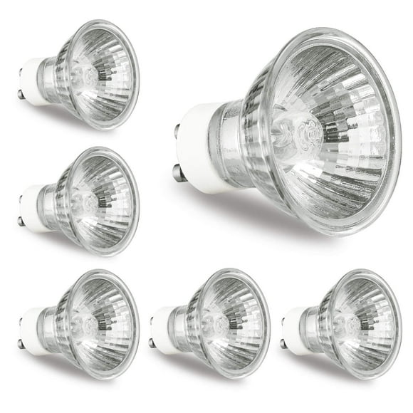 Bombilla GU10 GODONLIF de 50 W, 120 V, regulable, luz blanca cálida, paquete de 6