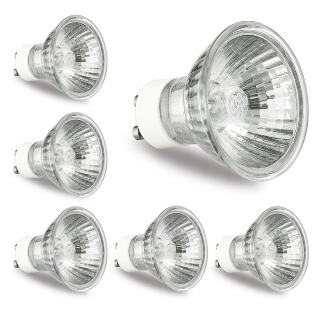 Bombilla GU10 GODONLIF de 50 W, 120 V, regulable, luz blanca cálida, paquete de 6