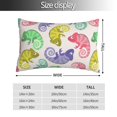 thumbnail image 2 of Fotbe Cute Chameleons Funda de Almohada Decorativa Estilo Occidental, Lujo en Algodón, Fundas para Almohadas King, Cojín Estampado para Decoración del Hogar-14"x20", 2 of 6