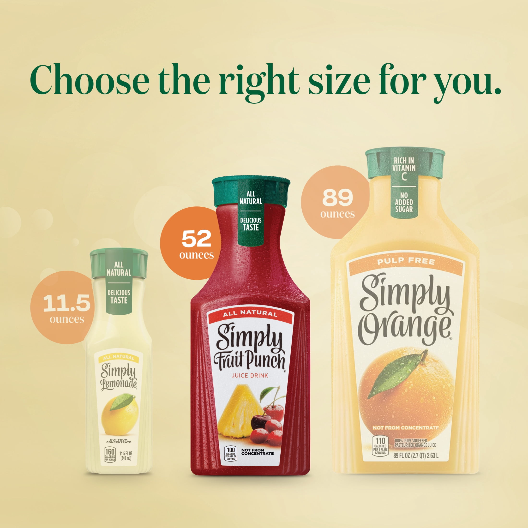 Simply Fruit Punch Juice Drink Bottle, 52 fl oz