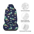 thumbnail image 4 of Fuzoiu Astronaut Dinosaur Print Elastic Car Seat Covers, Seat Cover Protector,Universal Fit Interior Covers for Most Cars,Washable Seat Cover Non Slip for SUV,Sedan,Van, 4 of 5