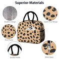 thumbnail image 4 of Womens Brown and Black Of Leopard Print Lunch Box for Work,Insulated Lunch Bag for Women,Loncheras Para Mujer,Leakproof Adult Lunch Bag for Work,Beach,Travel,Picnic,Camping, 4 of 7