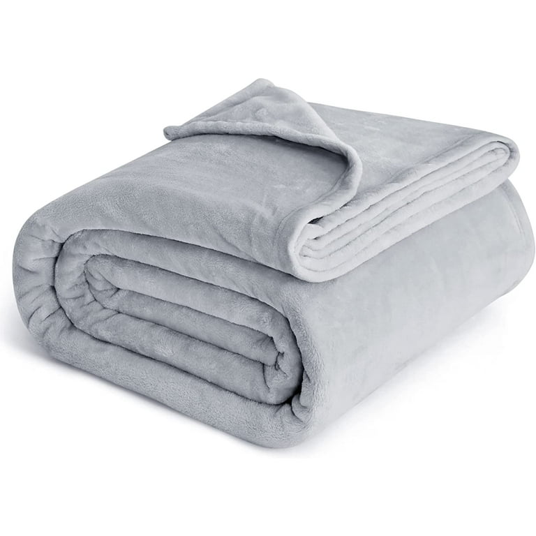 Bedsure Fleece Blankets Twin Size Grey - 300GSM Lightweight Plush Fuzzy  Cozy Soft Twin Blanket for Bed Sofa Couch Travel Camping 60x80 inches