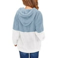 thumbnail image 2 of Sherrylily Girls Fuzzy Fleece Hoodies Sweatshirt Casual Loose Pullover with Pockets 4-15 Years, 2 of 7