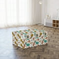 thumbnail image 3 of Knitting Foldable Mattress, Yarn Balls Crochet Needle, 74.8" x 35.4", Pale Coffee Turquoise, by Ambesonne, 3 of 6