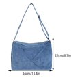 thumbnail image 3 of Bolso Mujer Pana Bandolera Casual Correa Ajustable Compras Tote Azul, 3 of 8