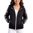 thumbnail image 3 of SROBPTY Teen Girls Jacket Solid Hooded Long Sleeve Zip Up with Pockets for 4Y-15Y, 3 of 5