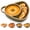 Green, variant on Soup and Sandwich Bowl, New Soup and Sandwich Plate Combo, Soups and Bread Bowl Combo for Breakfast Cookies Bread Salad Fruits