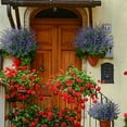 thumbnail image 2 of Kearding 8X Flores artificiales Plantas falsas Ramo de imitación de plástico simulado Interior Exterior Decorativo para la ventana de la Decoración Amarillo, 2 of 6